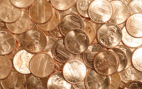 Image of a pile of pennies