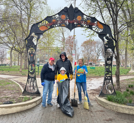  PRS cleans up Campbell Square during the 2025 Philly Spring Clean Up Day